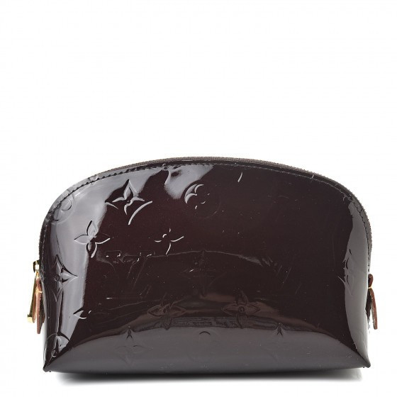 LOUIS VUITTON Vernis Cosmetic Pouch Amarante | Fashionphile