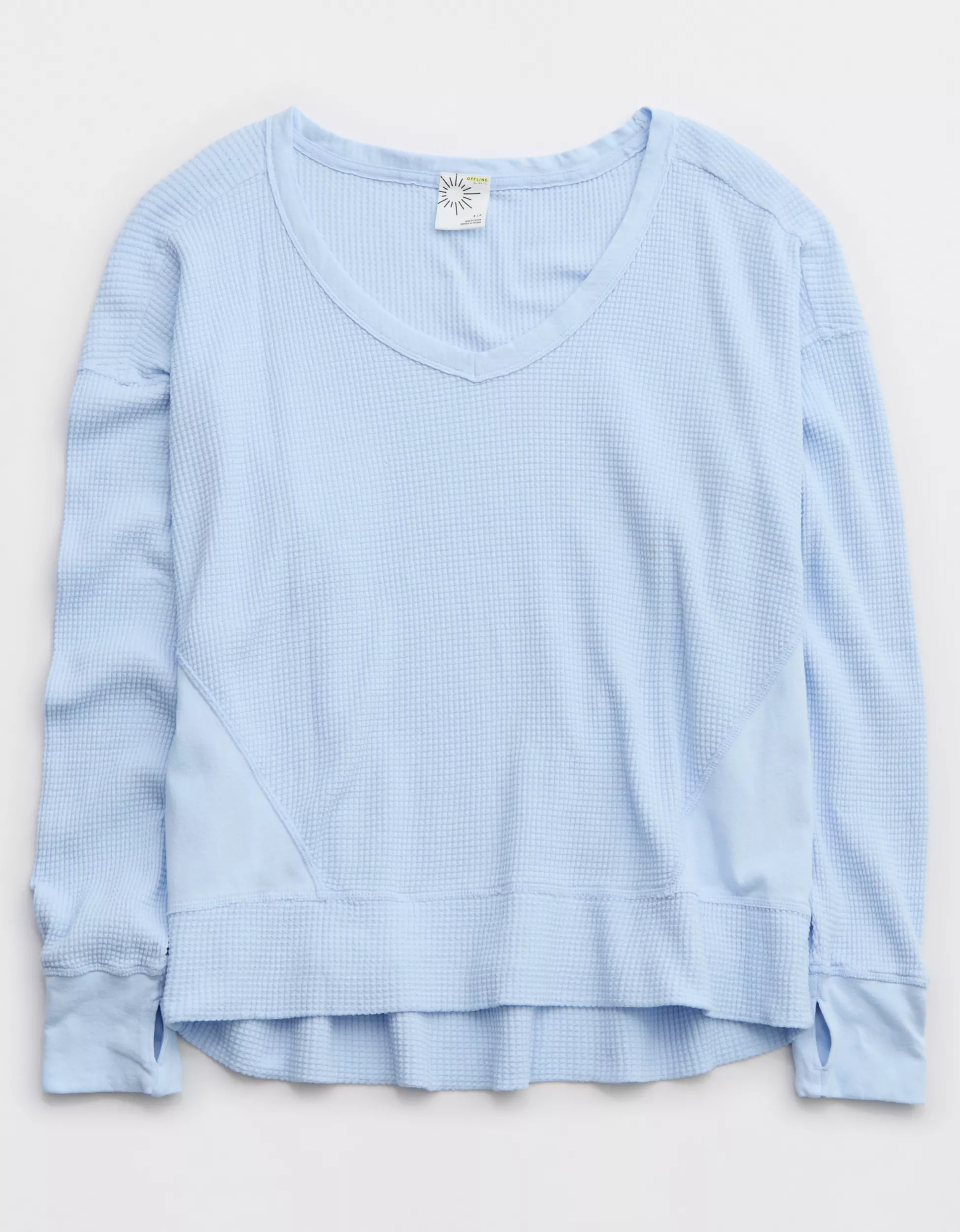 OFFLINE By Aerie Wow! Waffle Oversized T-Shirt | Aerie