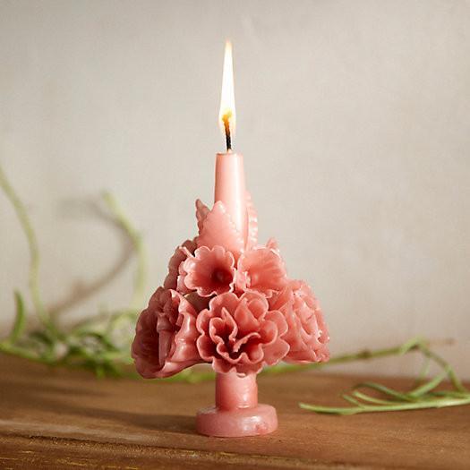 Oaxacan Floral Taper Candle, Medium | Terrain
