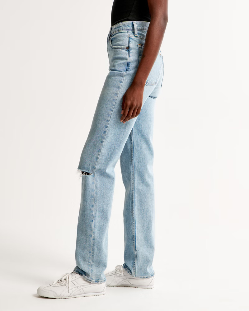 Ultra High Rise 90s Straight Jean | Abercrombie & Fitch (US)
