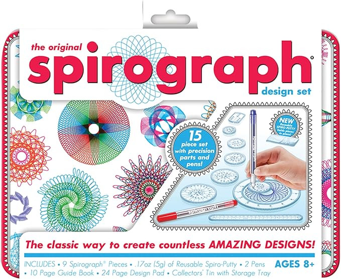 Spirograph Design Set Collectors Tin – Arts and Crafts, Kids Toys, Art Supplies, Craft Supplies... | Amazon (US)