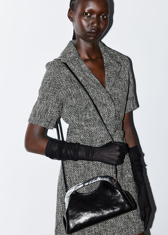 Leather Clutch Bag - Black - & Other Stories ES | & Other Stories (EU + UK)