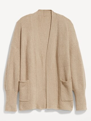 SoSoft Waffle-Knit Cocoon Sweater for Women | Old Navy (US)