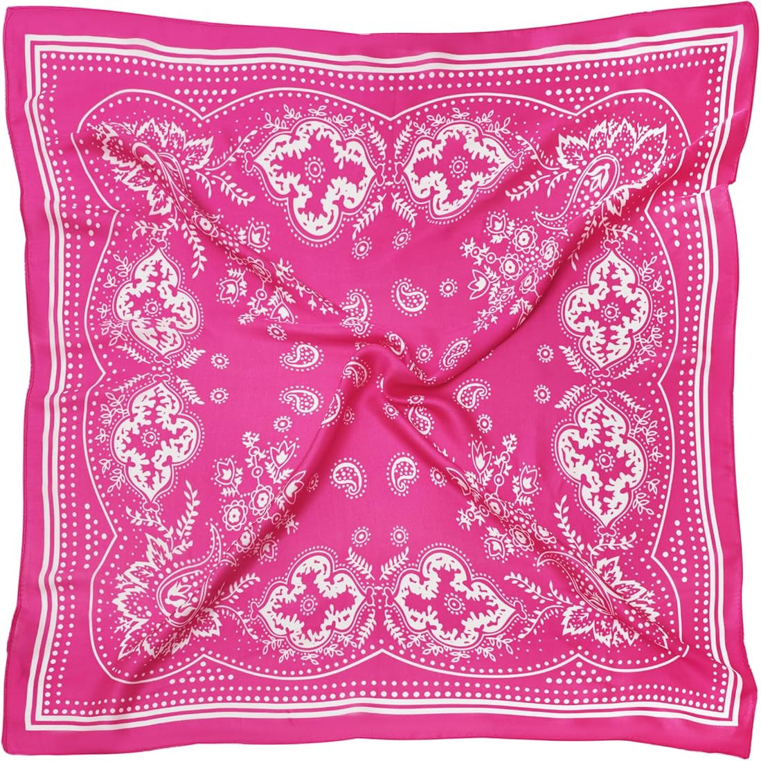 VANLINKER 27.5 Inches Silk Head Scarf for Women Men Vintage Bandanas Satin Hair Scarf Silk Wrap N... | Amazon (US)