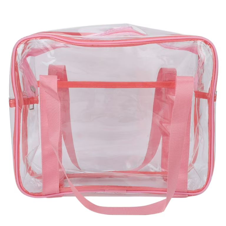 Clear Cosmetic Bag Travel Toiletry Bag Waterproof PVC Handbag Transparent Makeup Bag With Zipper ... | Walmart (US)