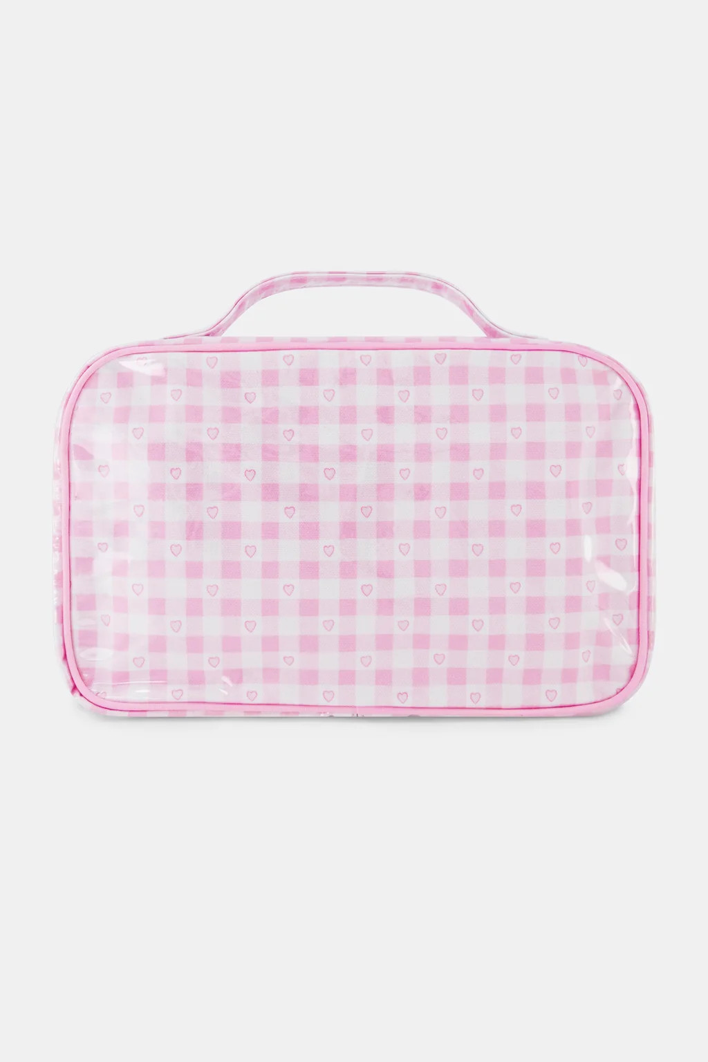 Gingham Hearts Hanging Toiletry Case | Roller Rabbit
