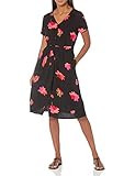 Amazon Essentials Women's Short-Sleeve Midi Button Front Tie Dress | Amazon (US)