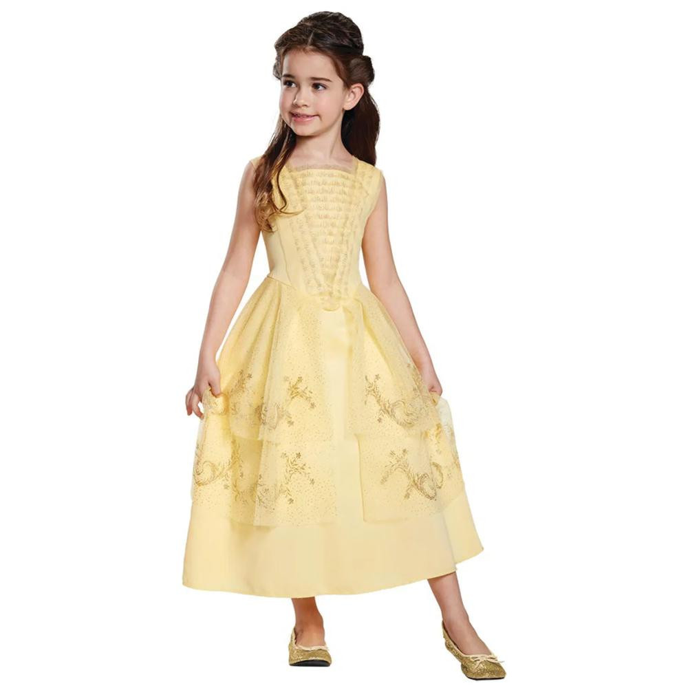 Girl's Classic Beauty and the Beast Belle Ball Gown Costume - Medium | Oriental Trading Company