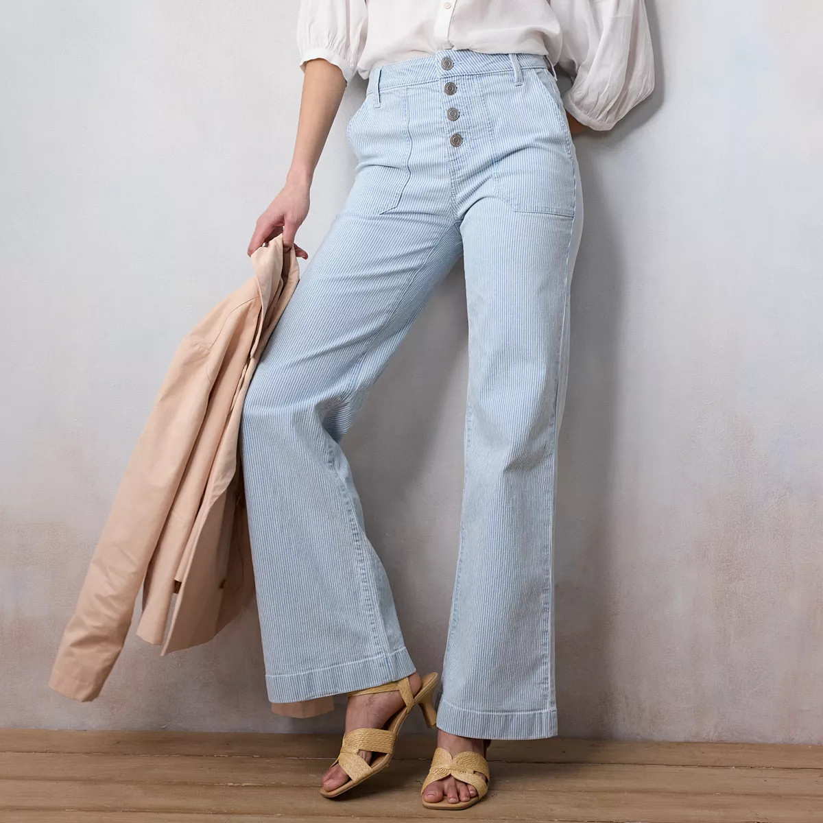 Women's LC Lauren Conrad Super High Rise Trousers with Patch Pockets | Kohl's