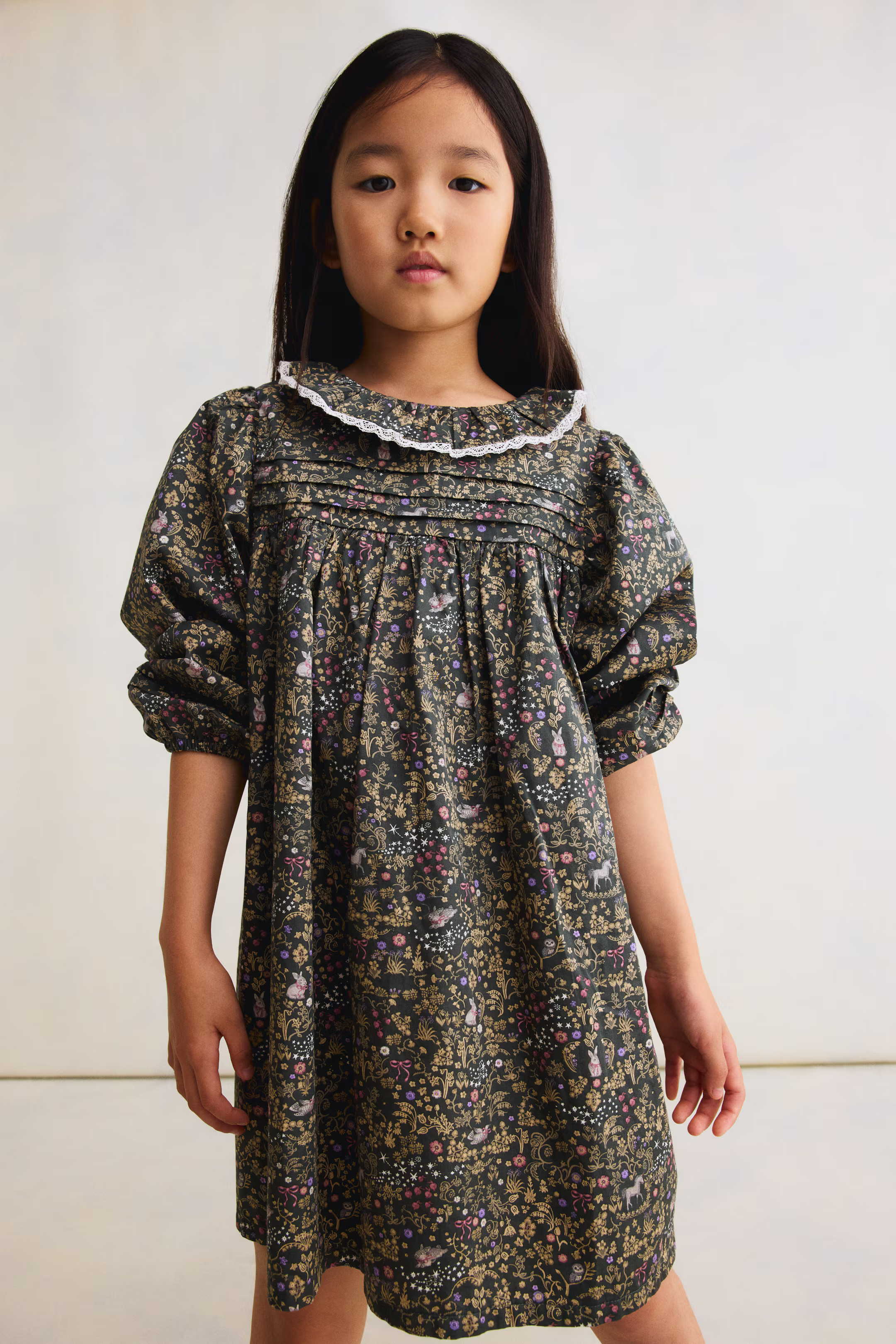 Floral-Print Cotton Dress | H&M (US + CA)