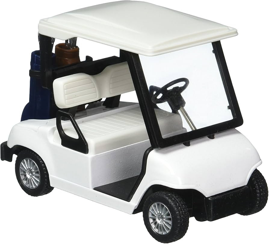 KinsFun - Golf Cart 4½" Die Cast Metal Model Pullback Action Toy (No Decal) | Amazon (US)