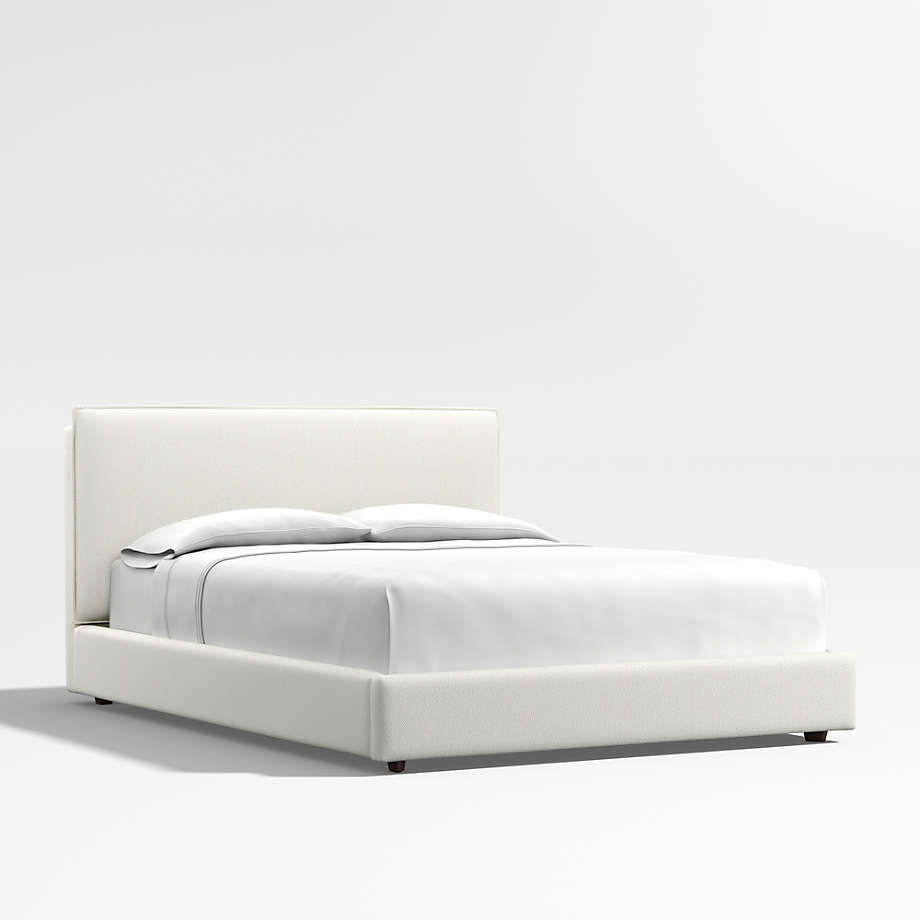 Lotus Upholstered Queen Bed with 41" Headboard + Reviews | Crate & Barrel | Crate & Barrel