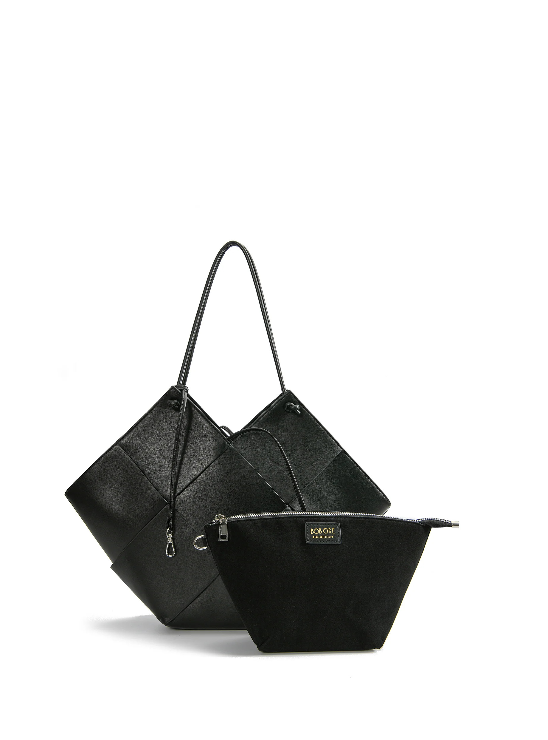 Taylor Contexture Leather Bag, Black | Bob Ore Blue Collection