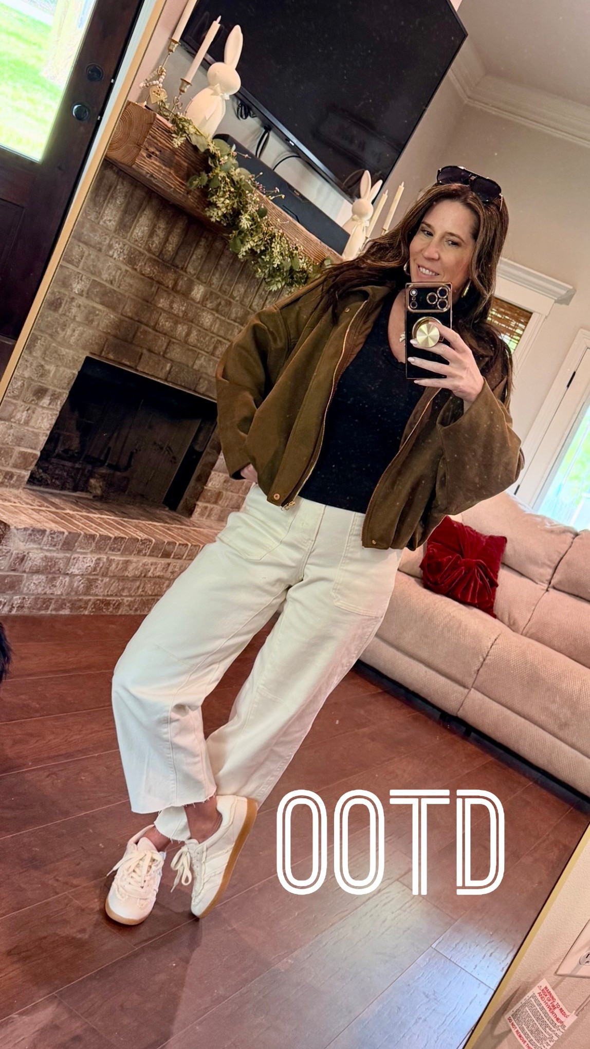 OOTD! Love these Walmart pants! 