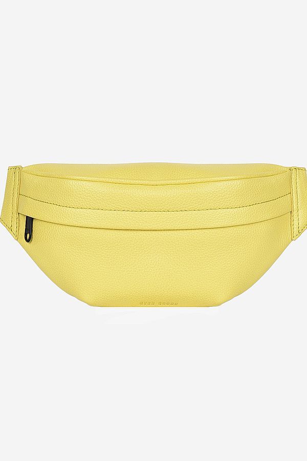 HYER GOODS | Upcycled Leather Fanny Pack - Yellow | The Lobby