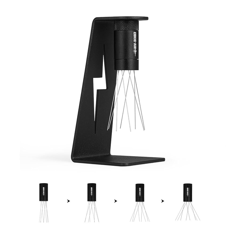 MHW-3BOMBER WDT Tool Espresso Distribution Tool with Magnetic Stand for Barista, Adjustable Range... | Amazon (US)