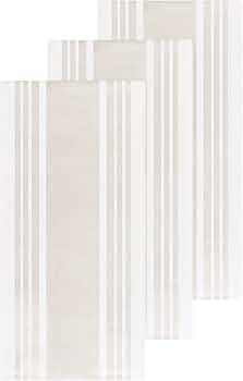Dish Towels Dual Purpose Reversible, 100% Absorbent Cotton, Kitchen Towels Set of 3 Striped, 17" ... | Amazon (US)
