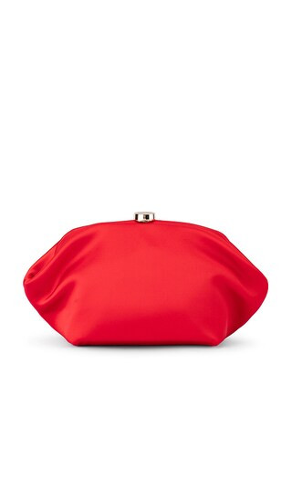 Karina Satin Clutch in Red | Revolve Clothing (Global)