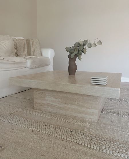 Just put together our new living room coffee table from Wayfair! Love this travertine table so much. It’s pretty low to the ground, but I think it works for now! We have a new rug on the way and I think it will elevate our space nicely. 

#coffeetable #livingroom #furniture #travertinecoffeetable #sale #neutral

#LTKHome #LTKSaleAlert