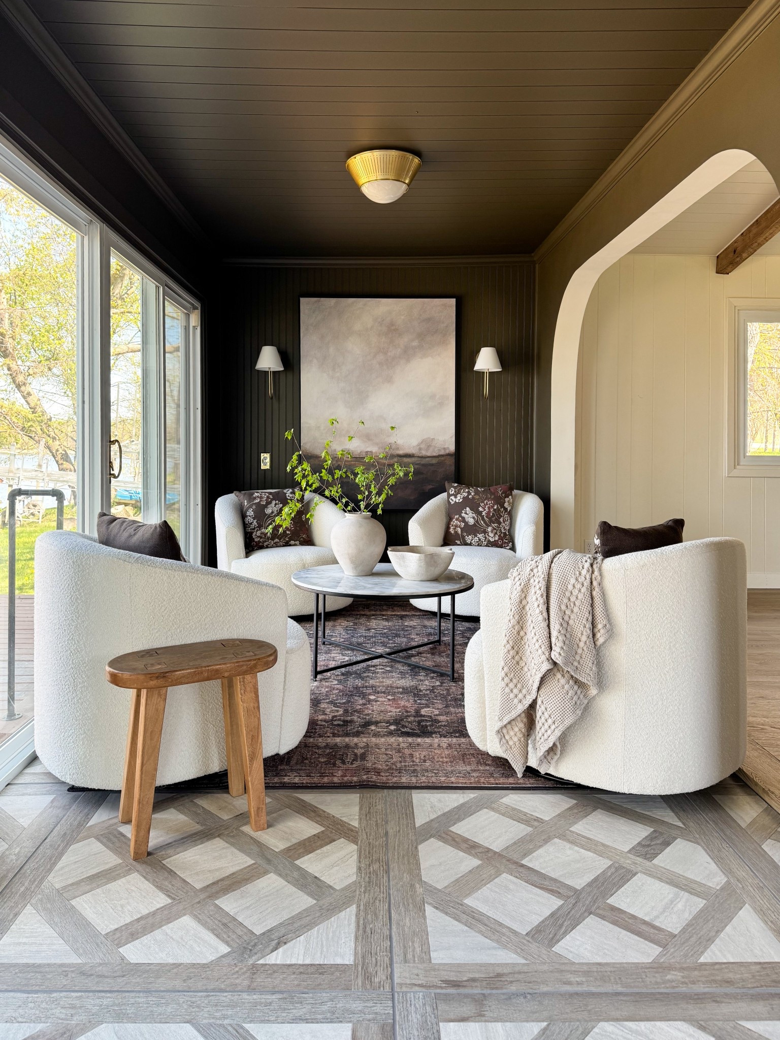 Sunroom REVEAL!!
Those boucle swivel chairs are SO PERFECT for the space!! The quality is amazing and you can swivel towards the lake or the living room!!




#LTKHome