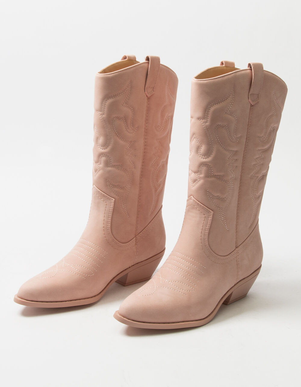 SODA Reno Womens Tall Cowboy Western Boots - PINK | Tillys | Tillys