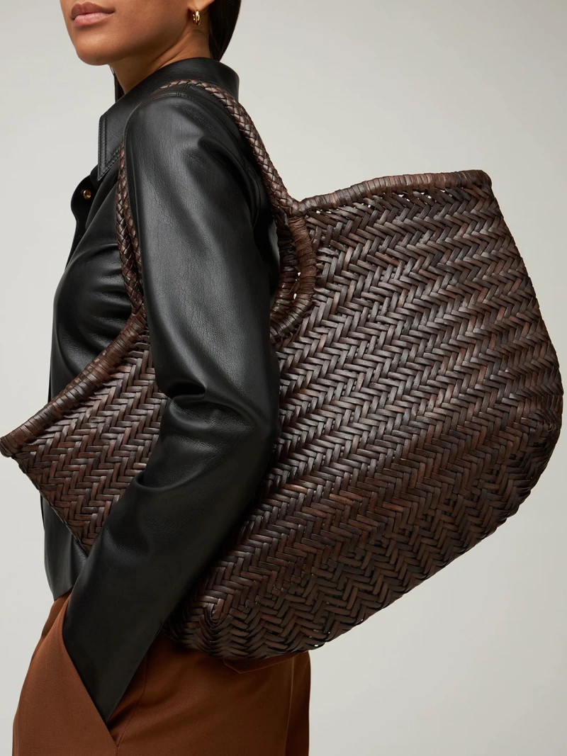 Big nantucket woven leather basket bag - Dragon Diffusion - Women | Luisaviaroma | Luisaviaroma