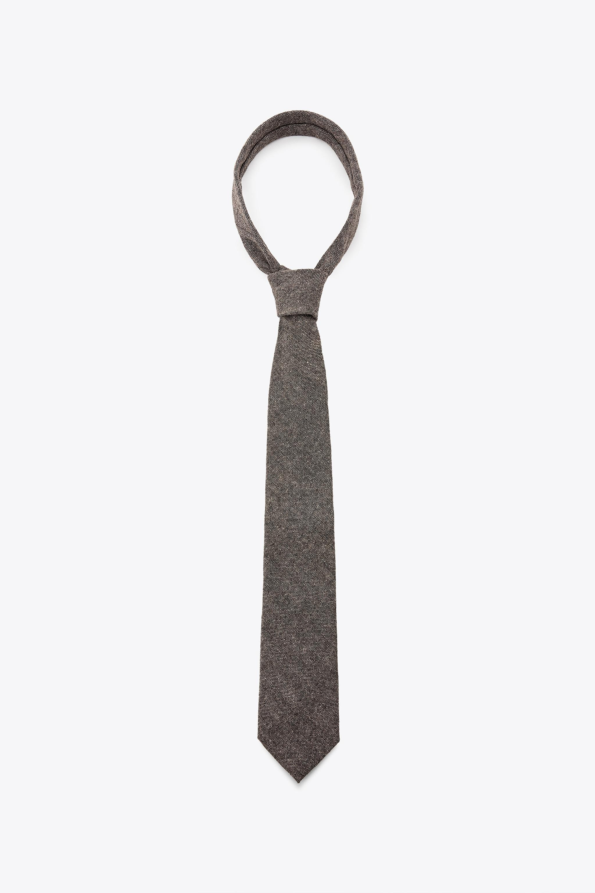 STRUCTURE TIE WITH WOOL | Zara Canada