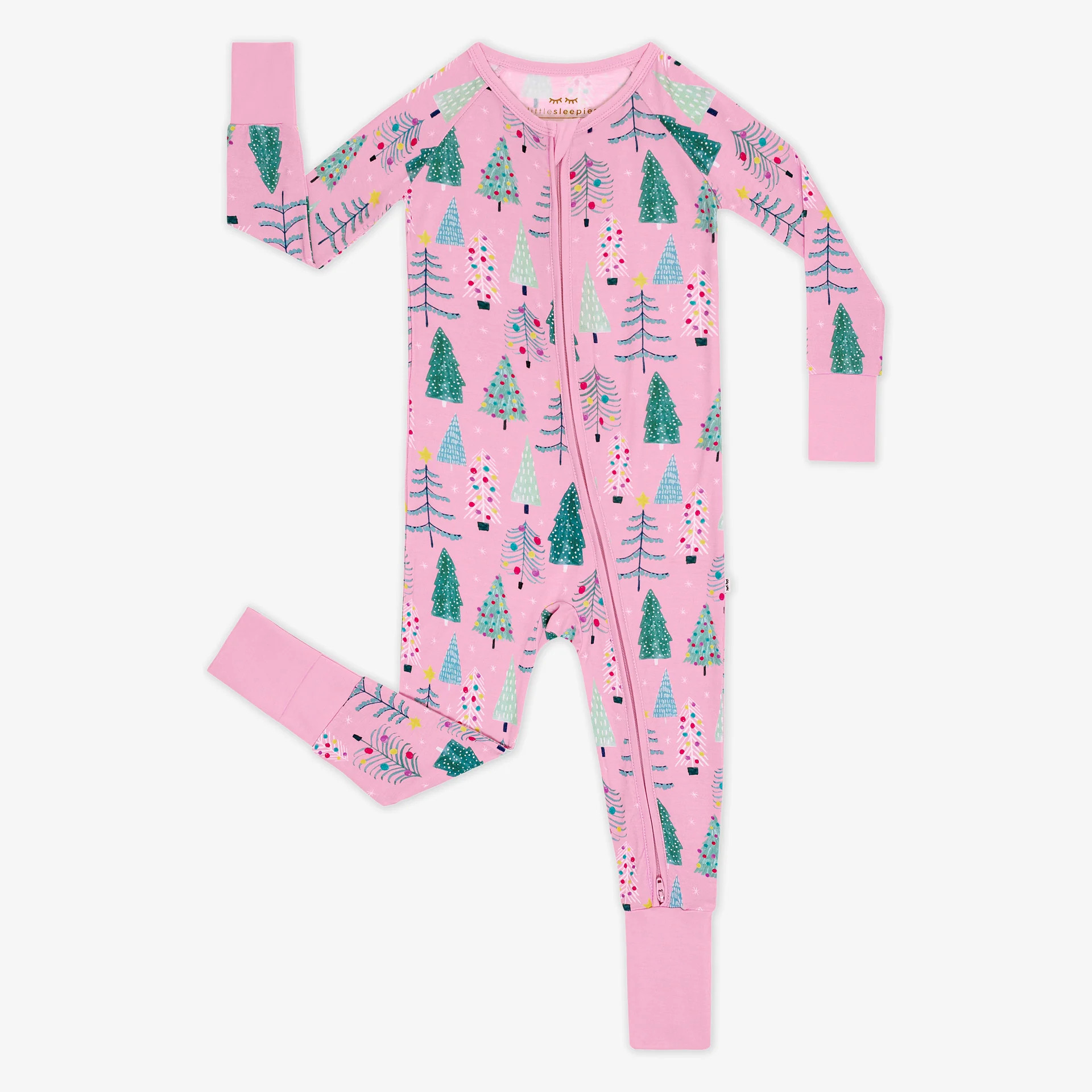 Pink Twinkling Trees Zippy | Little Sleepies