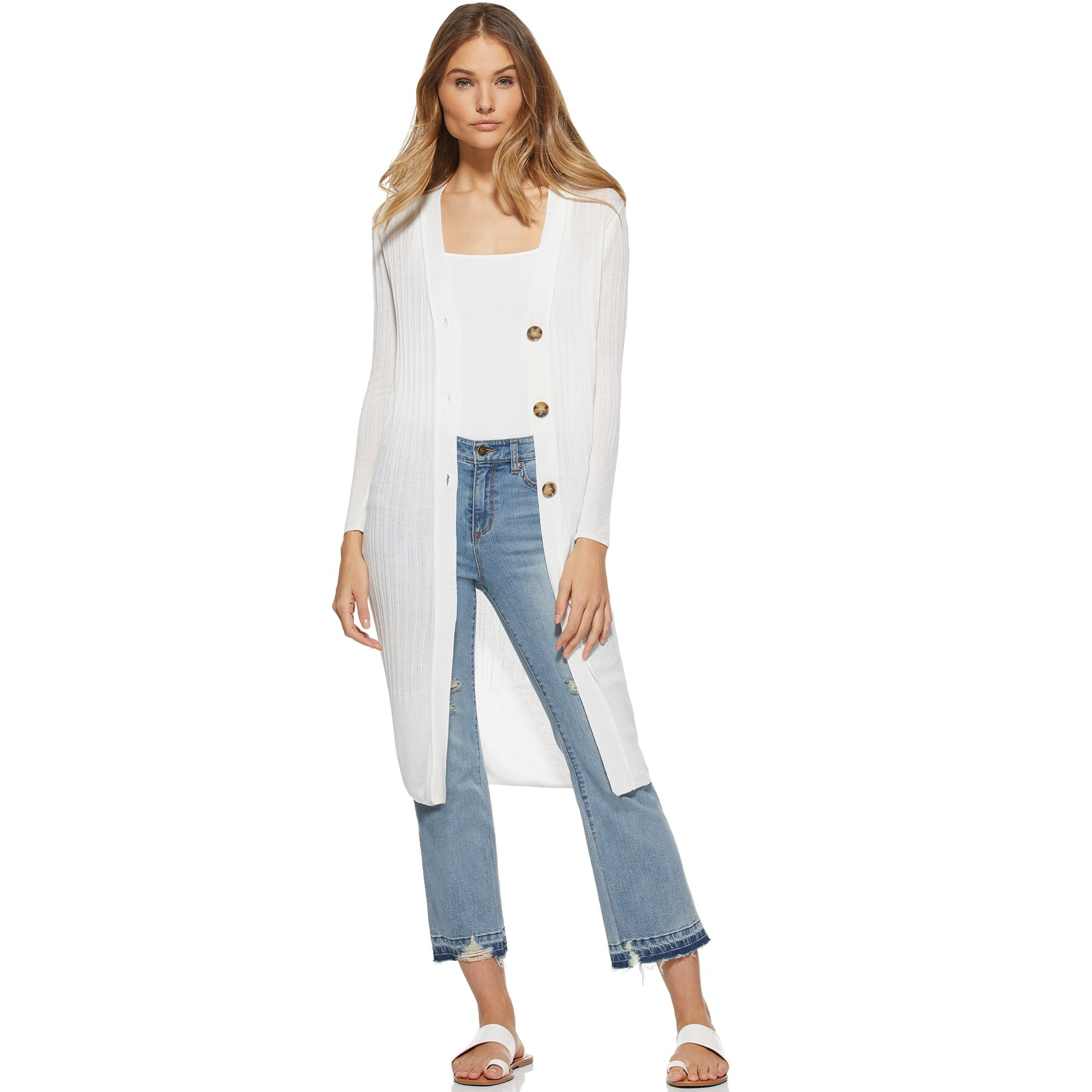 Scoop - Scoop Women’s Long Cardigan Knit Sweater - Walmart.com | Walmart (US)