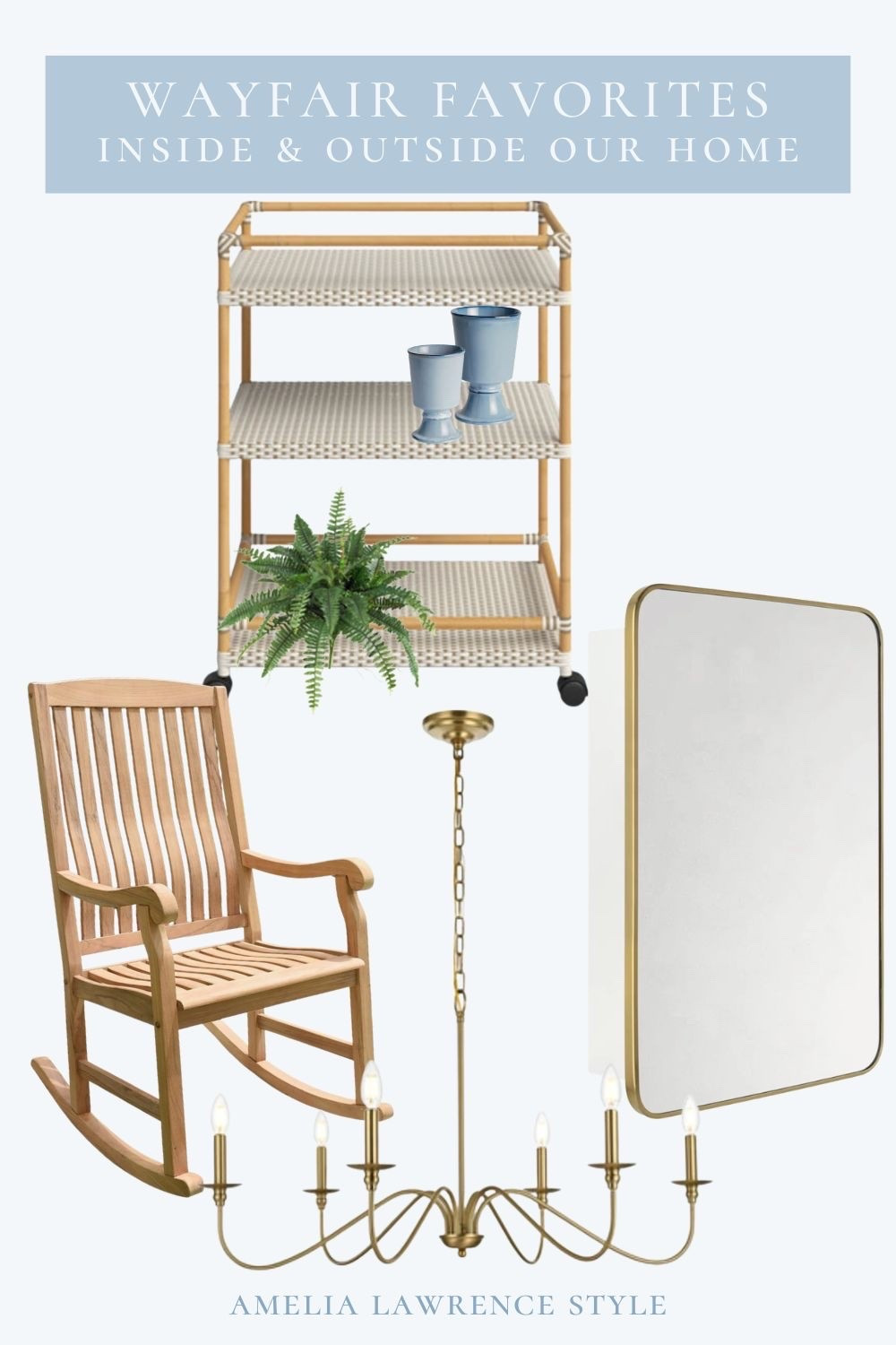 #AD Teak rockers from @Wayfair verified products. 

When I want quality without the luxury markup, I look for pieces that are actually worth the price.

No overthinking. No buyer’s remorse. Just beautiful, well-made finds that feel like a smart investment for my home.

These are the pieces that look high-end, hold up over time, and won’t break the budget.

• We just installed these brass frame inset medicine cabinets and I love them. 
• We’ve had these teak patio rockers for 4 years and they are still going strong!
• This beverage cart is perfect for a little potting table too
• This chandelier was so good and such a good price I bought it twice. We had this in our last home and I love it!

#wayfairverified #wayfairpartner #wayfair

#LTKSeasonal #LTKHome #LTKdayinmylife #LTKdayinmylife #LTKSeasonal #LTKHome #LTKdayinmylife #LTKSeasonal #LTKHome
