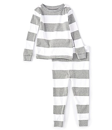 Burt's Bees Baby 12-24 Months Long-Sleeve Rugby Stripe 2-Piece Pajamas Set - 18 Months | Dillard's
