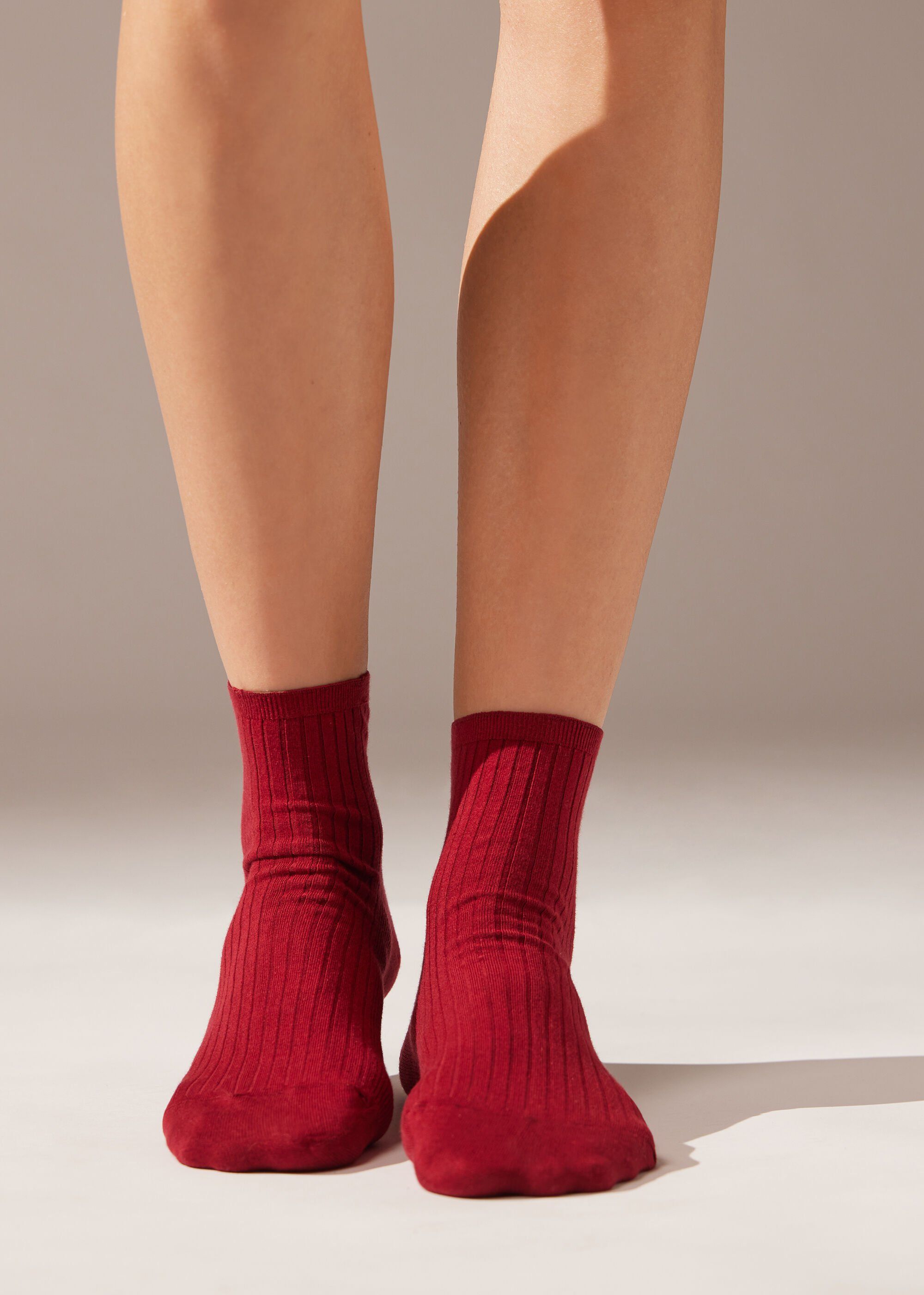 Ribbed Short Socks | Calzedonia US