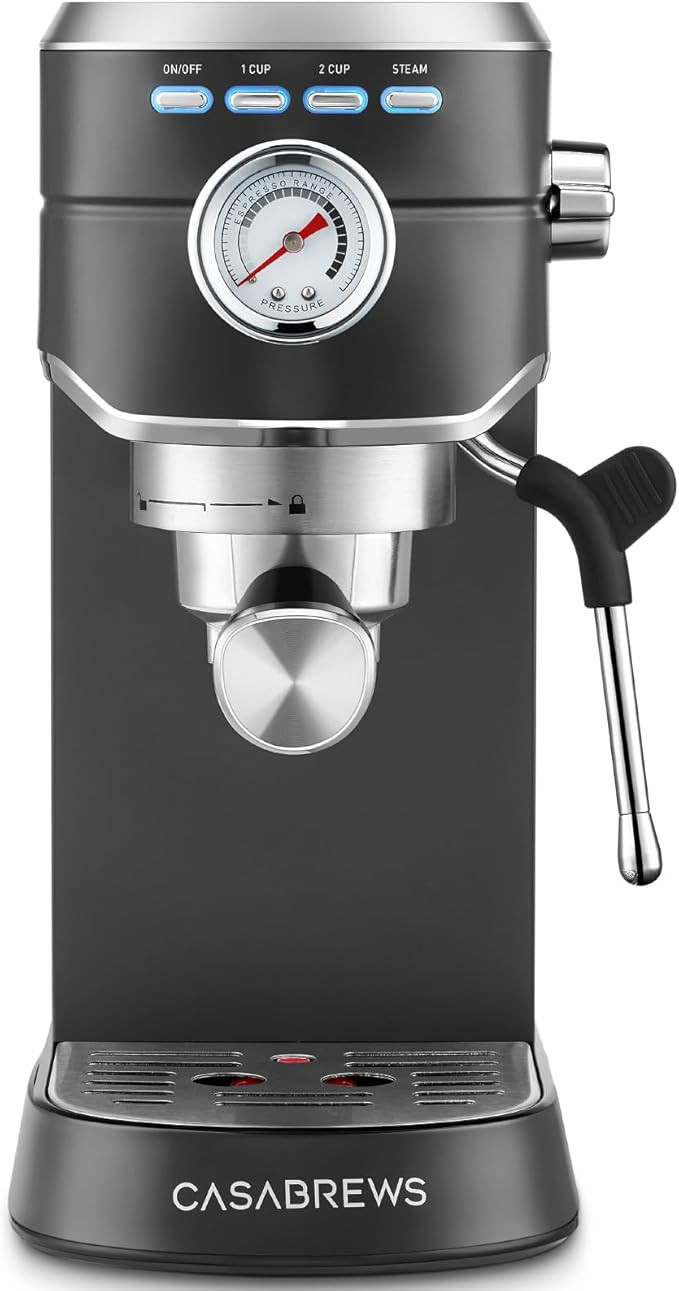 CASABREWS CM5418 Espresso Machine 20 Bar, Stainless Steel Espresso Maker with Milk Frother, Compa... | Amazon (US)