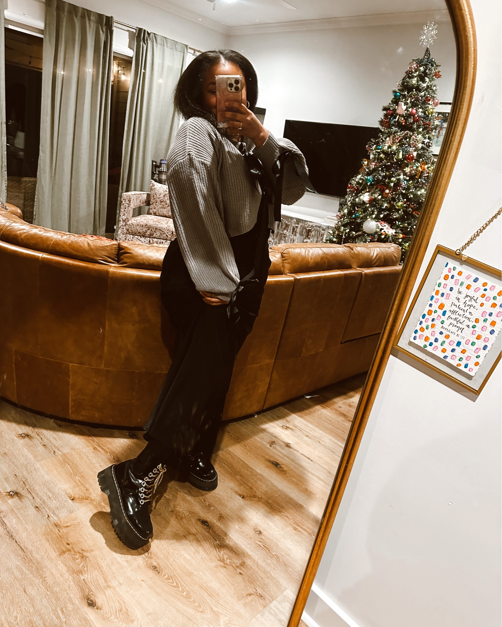 cozy ootd | i’ve been in love with the silk effect maxi skirts! They’re SO easy to dress up or down, always making a statement when paired with the right accessories. This was my Thanksgiving ootd. It was cute, cozy and comfy! 

#LTKSeasonal #LTKPlusSize #LTKHoliday