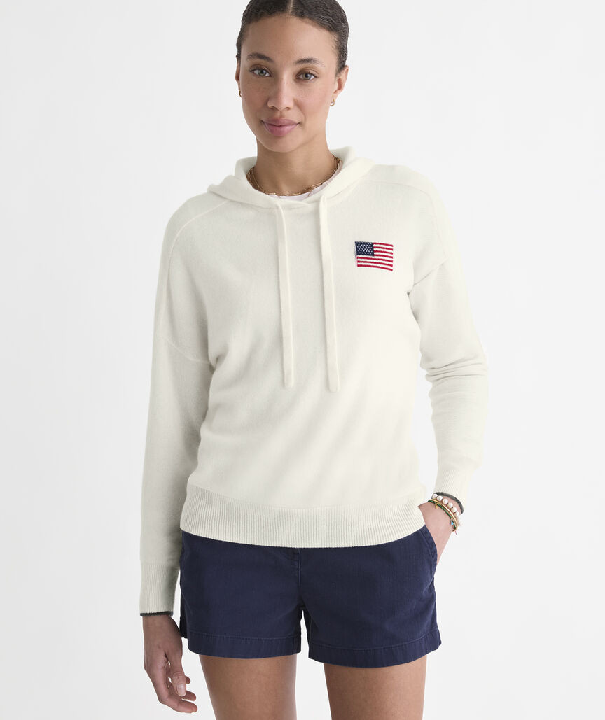 Seaspun Cashmere Americana Hoodie Sweater | vineyard vines