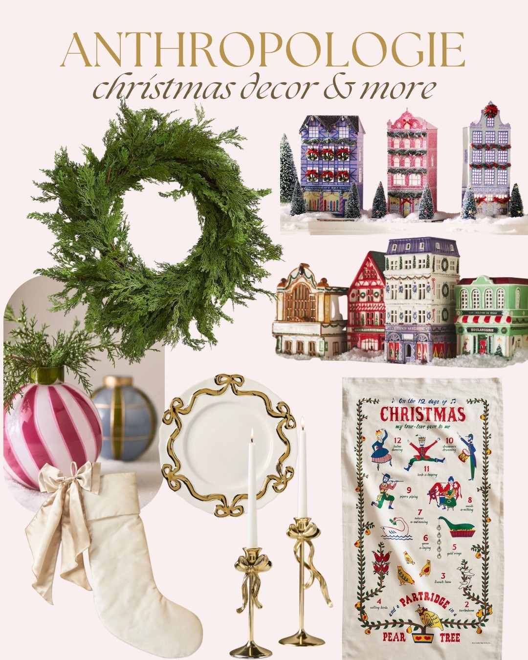 Christmas decor and Christmas village 

#LTKHome #LTKSeasonal #LTKFindsUnder50