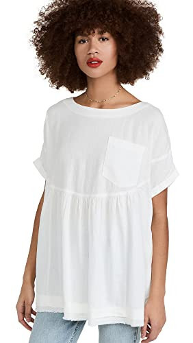 Free People Women's Moon City Top, Ivory, White, XS | Amazon (US)
