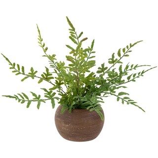 Northlight Real Touch™ Artificial Fern Plant in Orb Pot 11" | Michaels | Michaels Stores