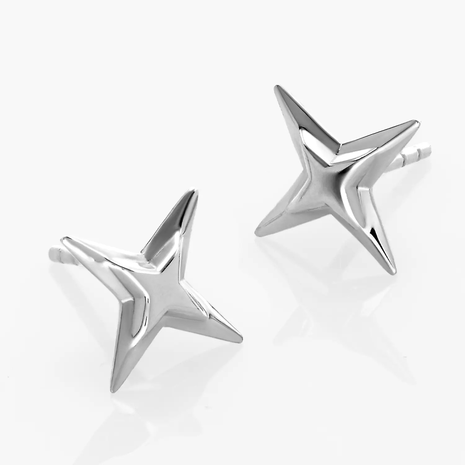 Northern Star Stud Earrings - Silver | Oak & Luna (US)