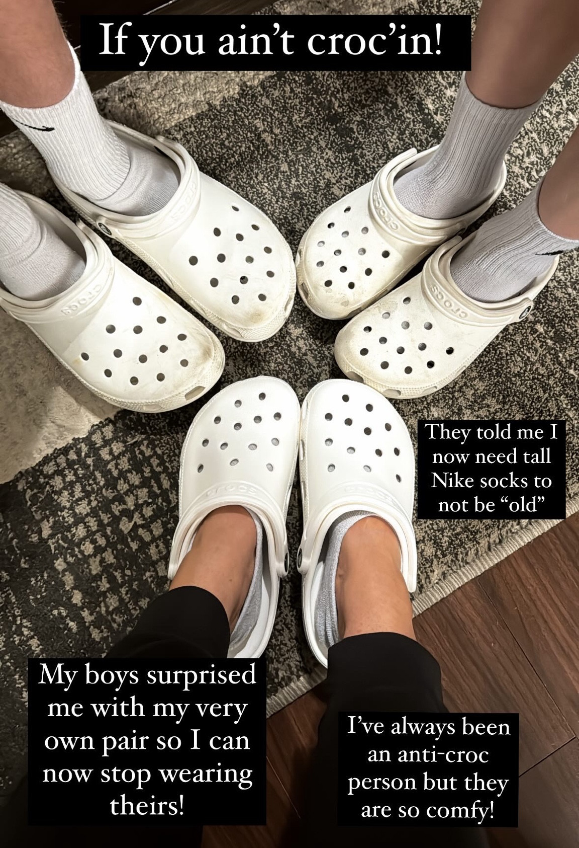 My boys surprised me with my own pair of crocs. I always wear theirs around the house or to take them to school. They are so comfy! Amazon has them on sale for less than the cost at stores! 

#LTKFamily #LTKFindsUnder50 #LTKSummerSales