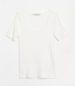 Click for more info about Scalloped Sweater Tee
