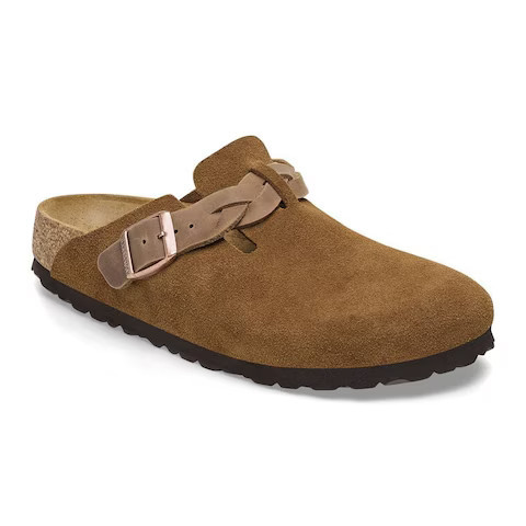 Boston Braided Suede Leather Mink | BIRKENSTOCK | Birkenstock CA