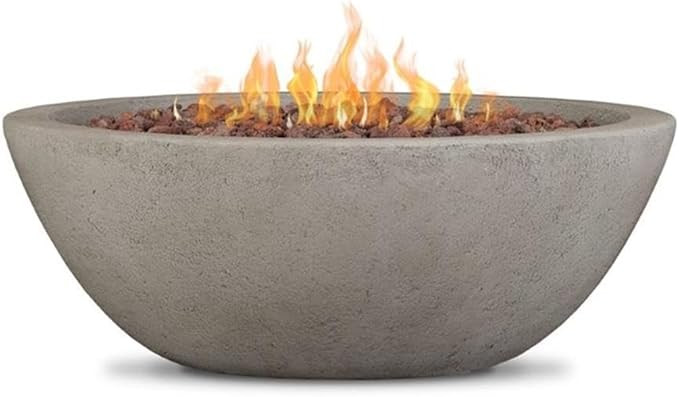 Real Flame Riverside 36" Round Propane or Natural Gas Fire Pit, Stainless Steel Burners, Natural ... | Amazon (US)