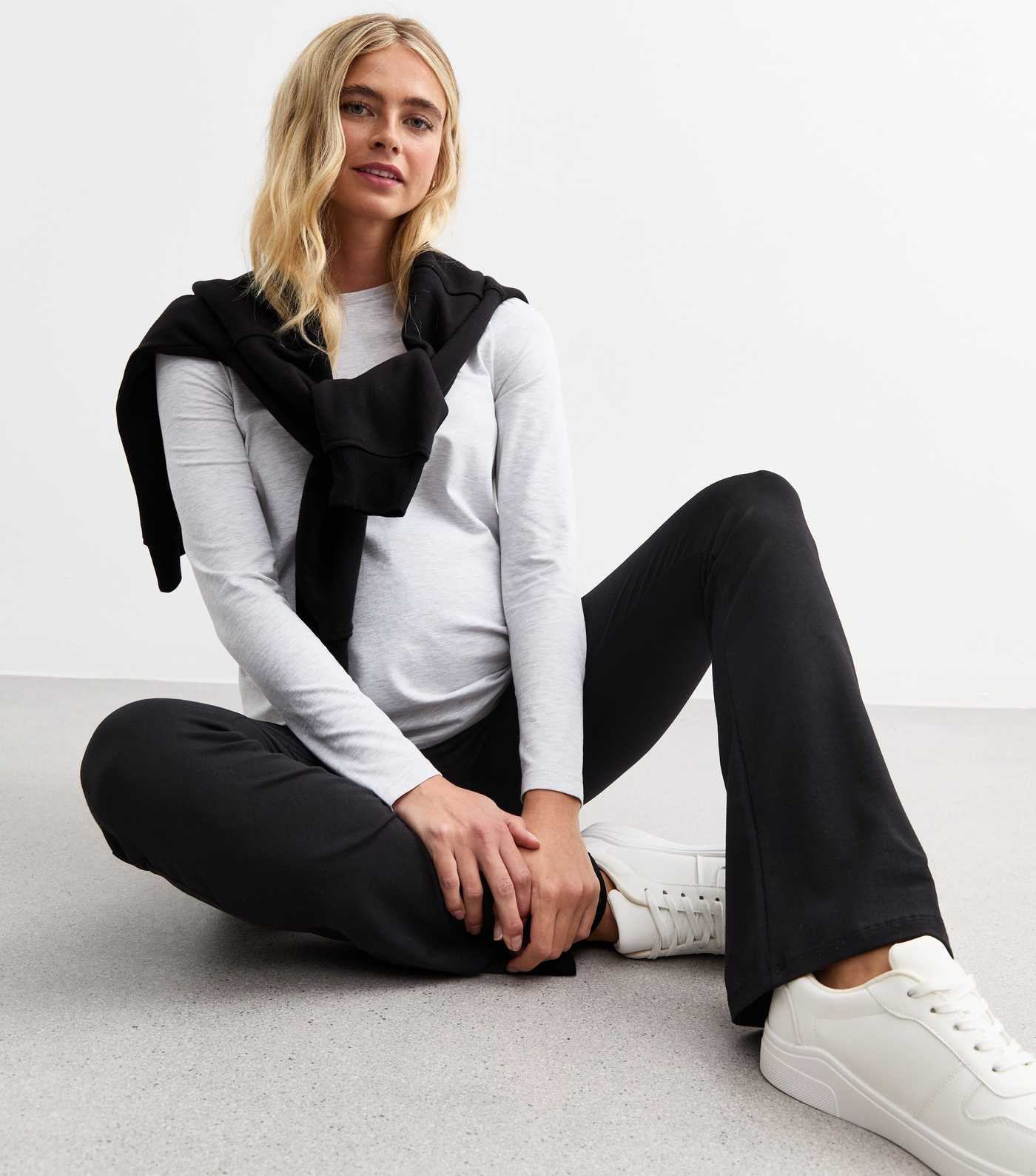 Maternity Black High Waist Flared Leggings
						
						Add to Saved Items
						Remove from Save... | New Look (UK)