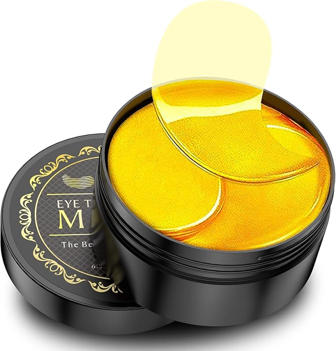 24K Gold Under Eye Patches - 60 Pack for Puffy Eyes, Dark Circles, Bags & Wrinkles with Collagen ... | Amazon (US)