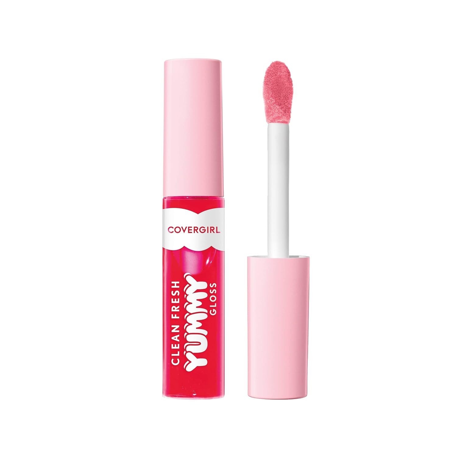 COVERGIRL Clean Fresh Yummy Lip Gloss, Sheer, Natural Scents, Vegan Formula - 600 My Strawbooty, 0.33 fl oz | Amazon (US)