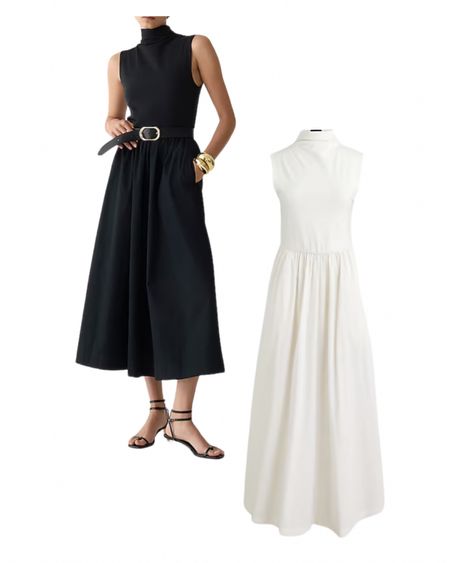 Fitted mockneck JCrew dress for spring 🤍🖤

#LTKstyletip #LTKfindsunder100