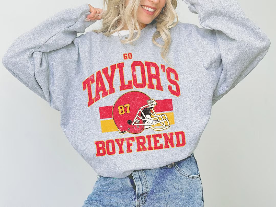 Taylor and Travis Sweatshirt, Taylor's Boyfriend Sweatshirt, Kansas City Crewneck, Football Era S... | Etsy (US)
