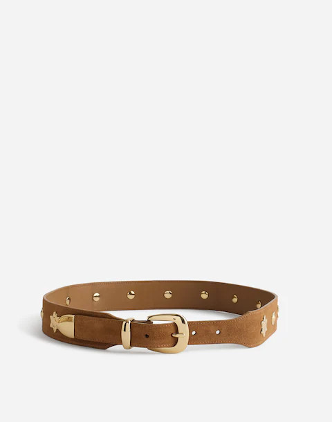 Sun Medallion Wide Belt in Suede | Madewell | Madewell