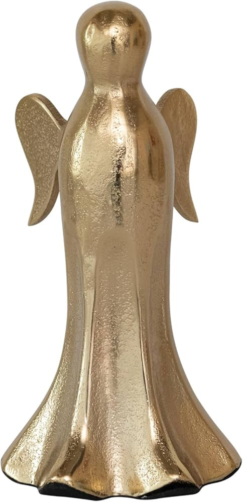 Creative Co-Op Cast Aluminum Angel Decor, Gold Finish | Amazon (US)
